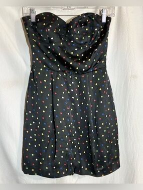 BcbGeneration Strapless Polka Dot Dress 4 Smocking Party Club